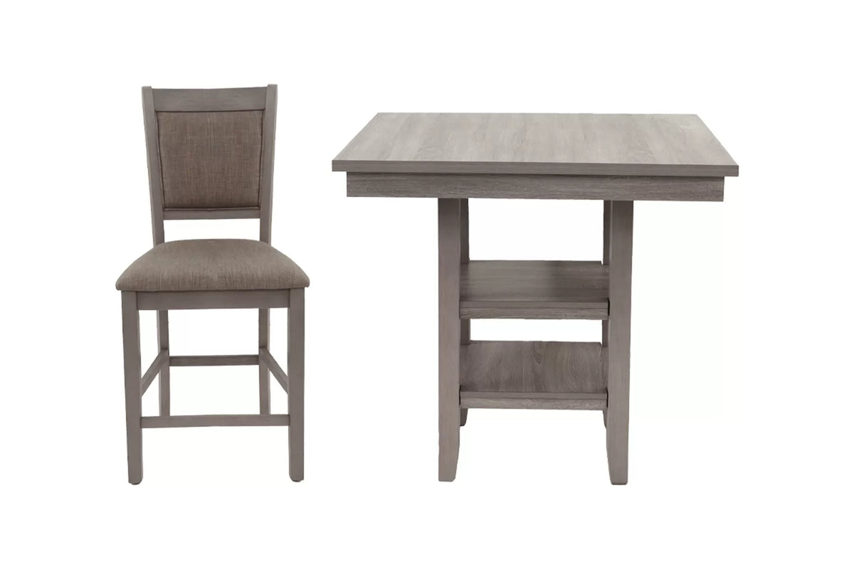 Poundex 5-Pcs Counter Height Dining Set - F2604