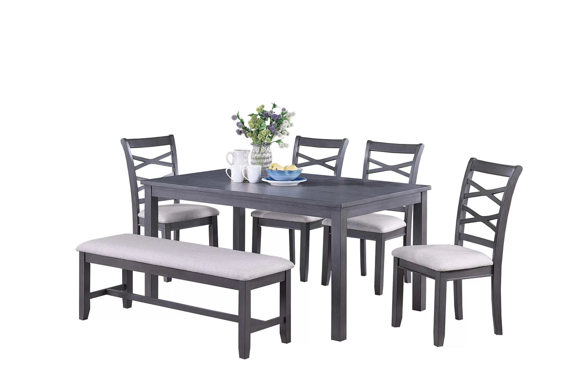 Poundex 6-Pcs Dining Set - F2623