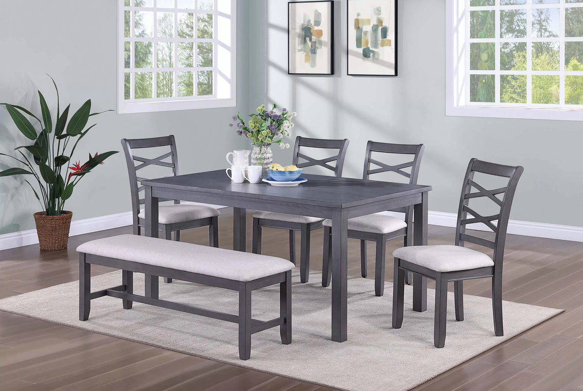 Poundex 6-Pcs Dining Set - F2623