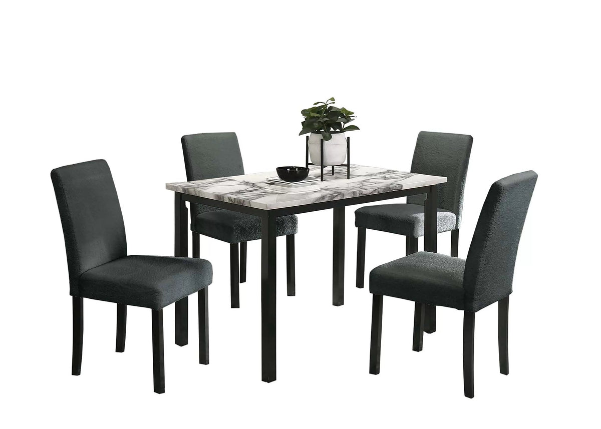 Poundex 5-Pcs Dining Set - F2628