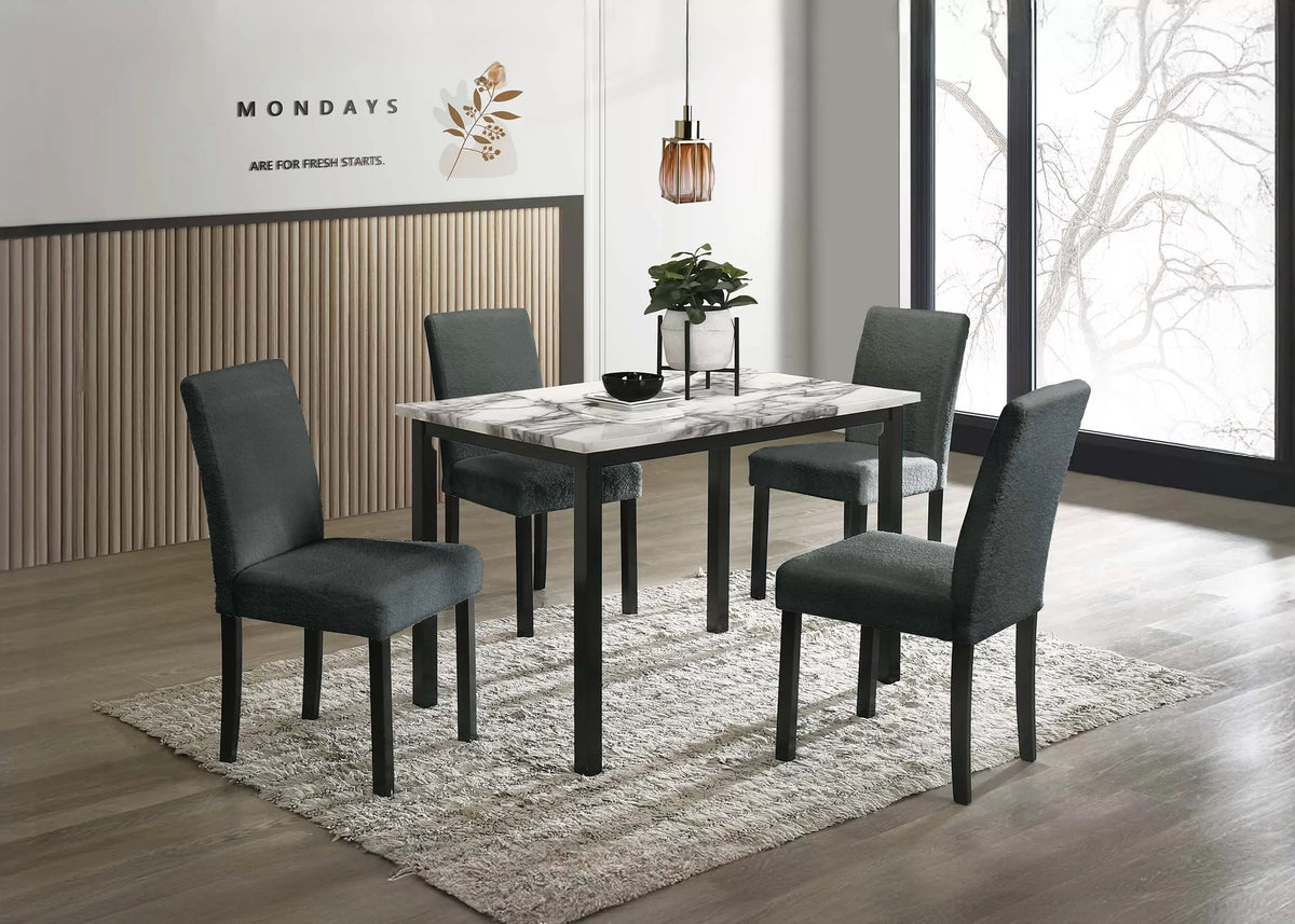 Poundex 5-Pcs Dining Set - F2628