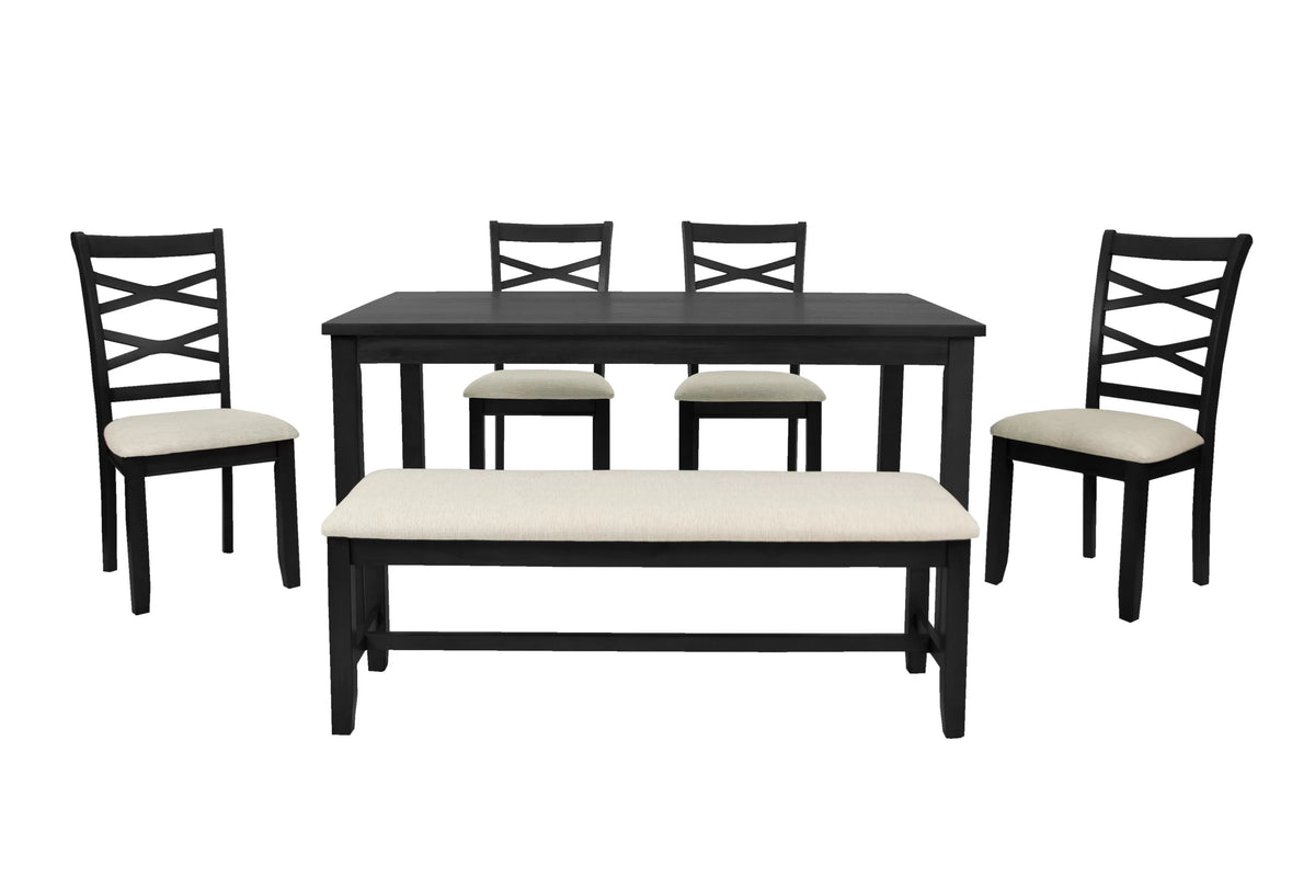 Poundex 6-Piece Dining Set - F2637