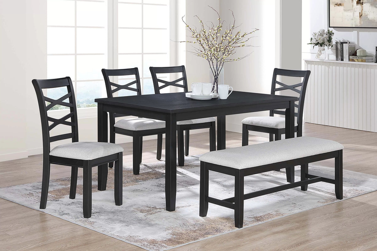 Poundex 6-Piece Dining Set - F2637
