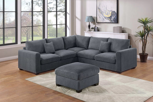 Poundex 4-Piece Sectional Set - F8303