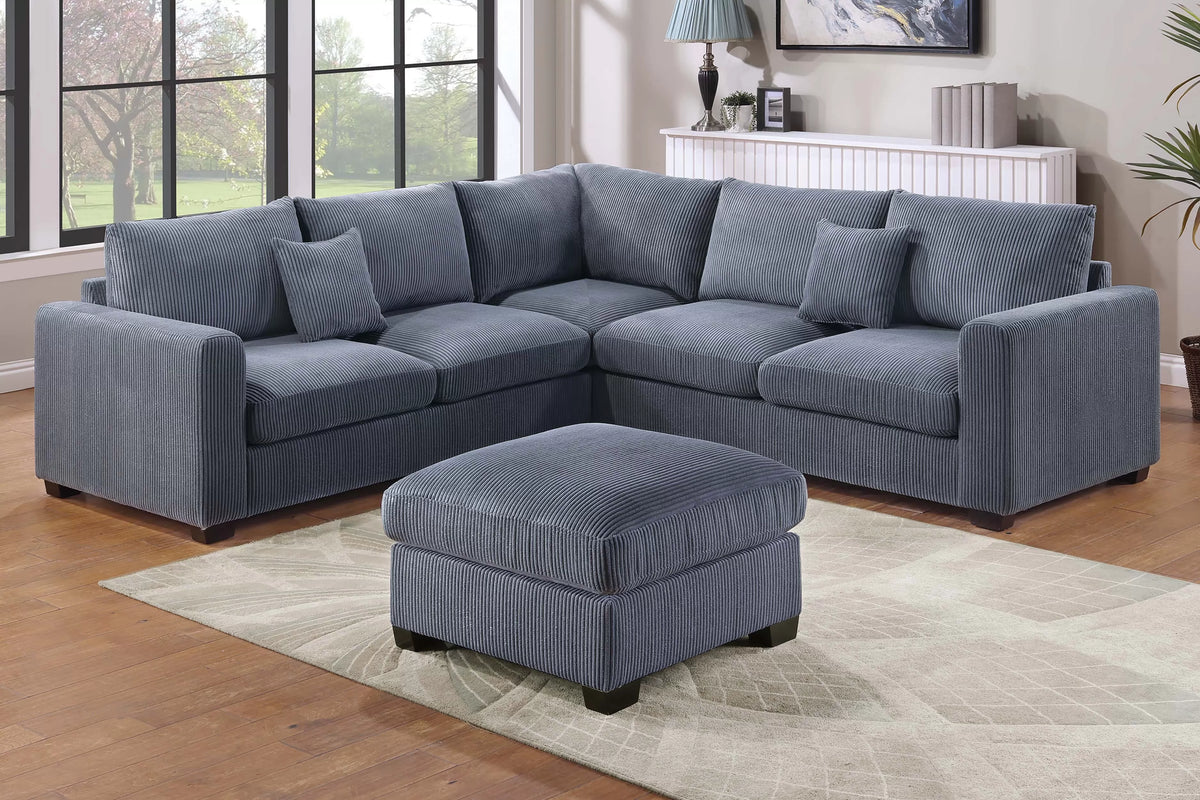 Poundex 4-Piece Sectional Set - F8303