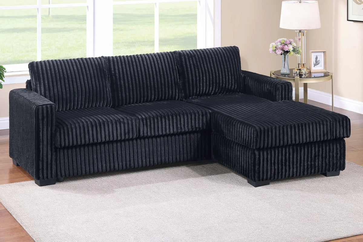 Poundex 2-Piece Sectional Sofa - F8325
