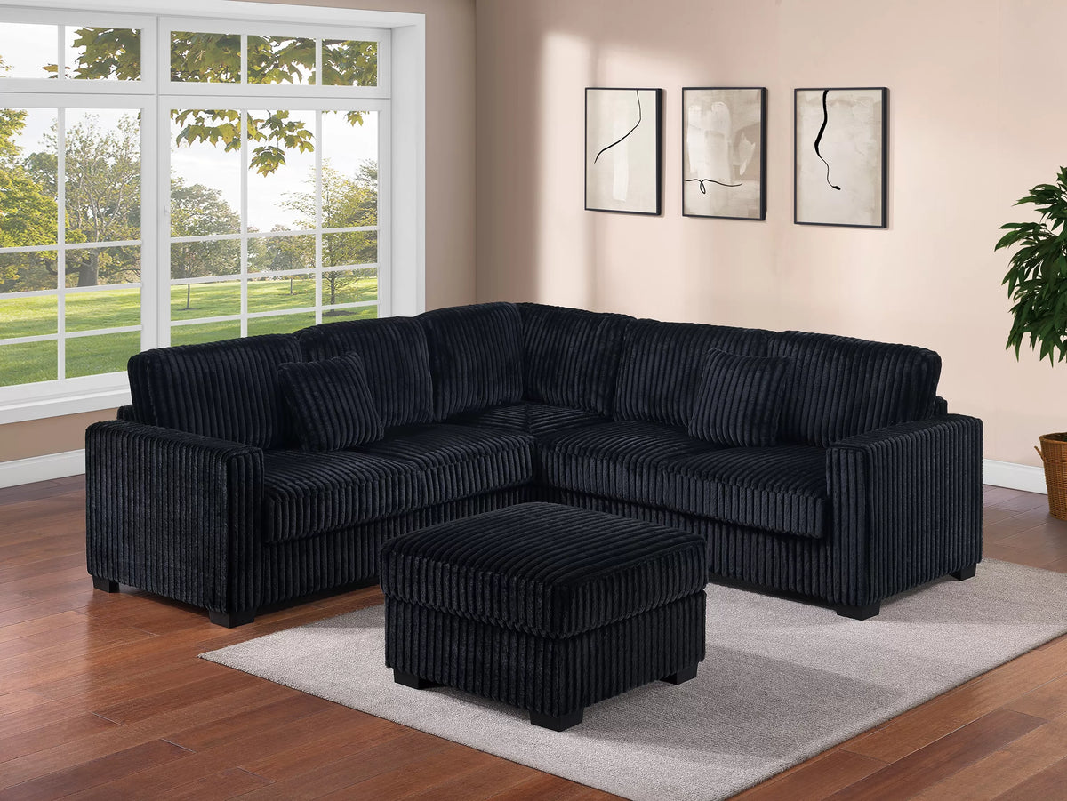 Poundex 4-Piece Sectional Set - F8353