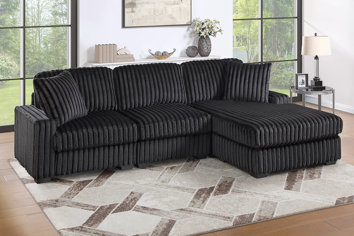 2-Piece Reversible Sectional Set-F8375