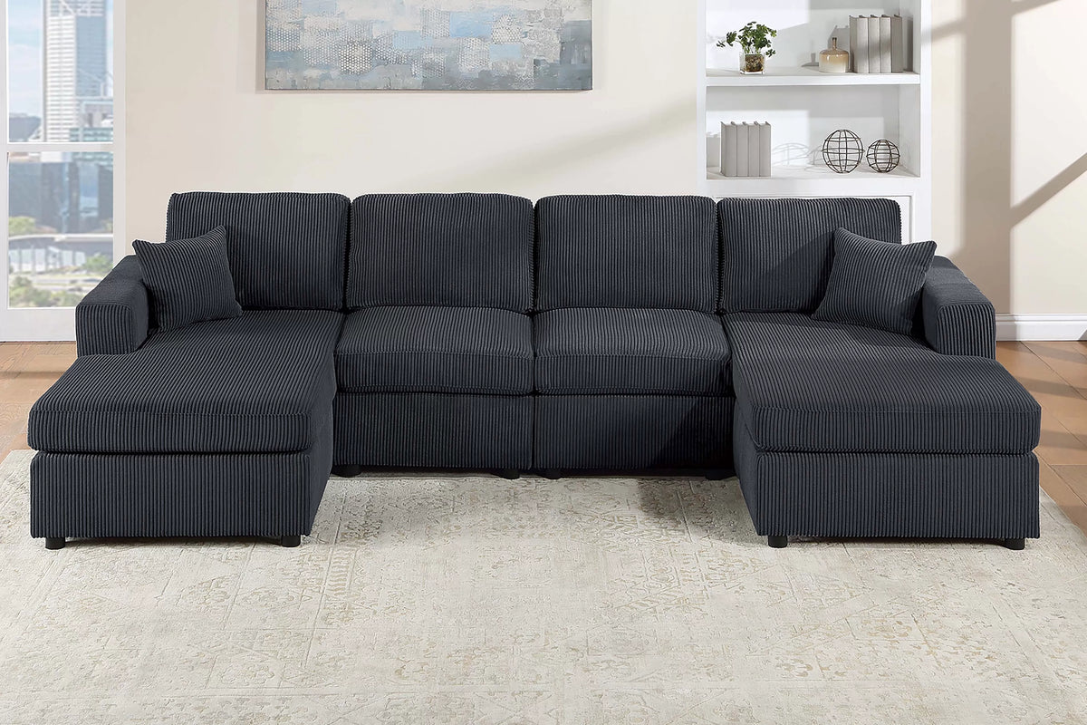 Poundex 3-Piece Sectional Set - F8407