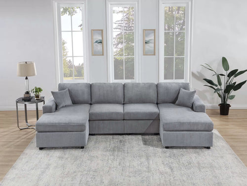 Poundex 3-Piece Sectional Sofa Set - F8450