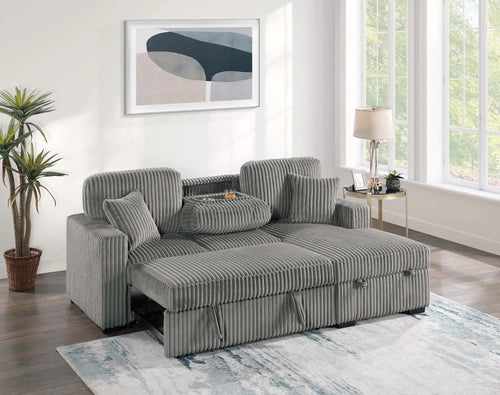 Poundex 2-Piece Convertible Sectional - F8551