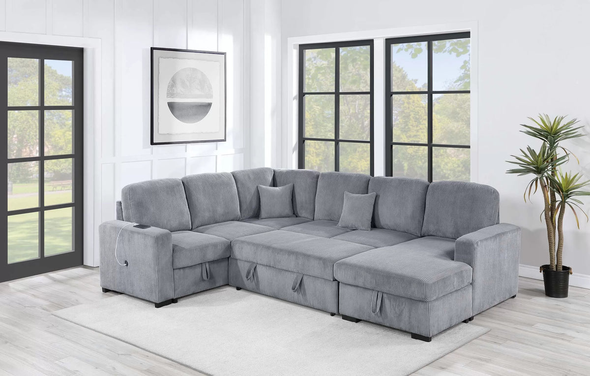 4-Piece Convertible Sectional-F8560