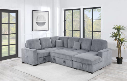 4-Piece Convertible Sectional-F8560