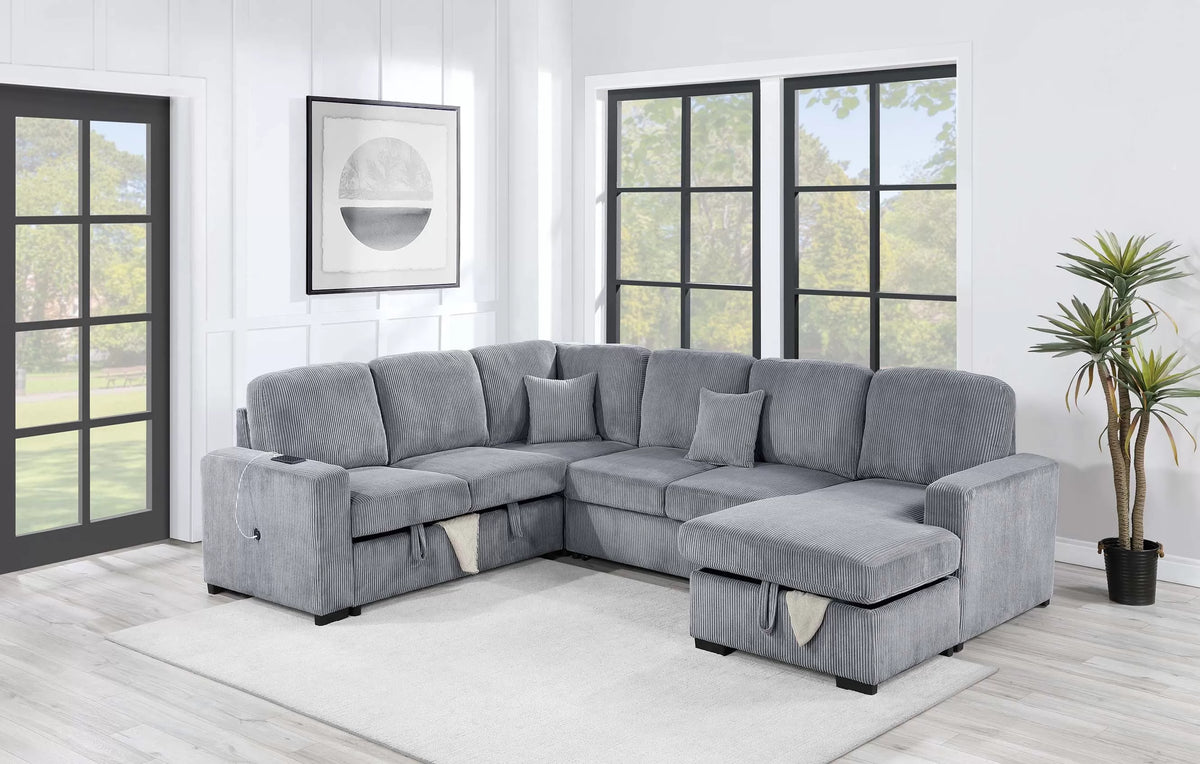 4-Piece Convertible Sectional-F8560