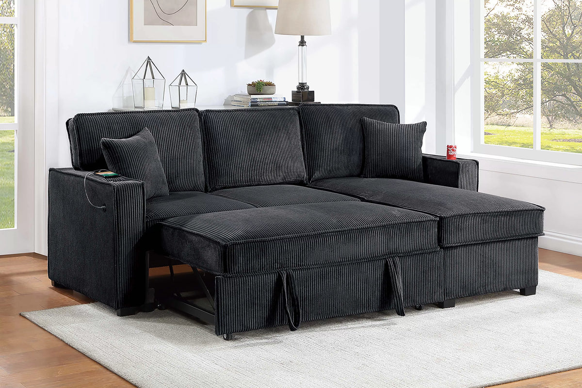 Poundex Convertible Sectional - F8572