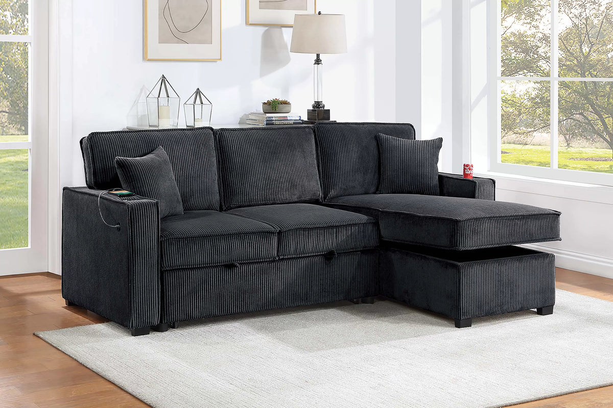 Poundex Convertible Sectional - F8572