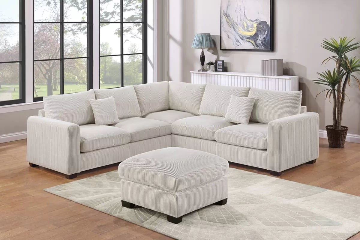 Poundex 4-Pcs Sectional - F8891