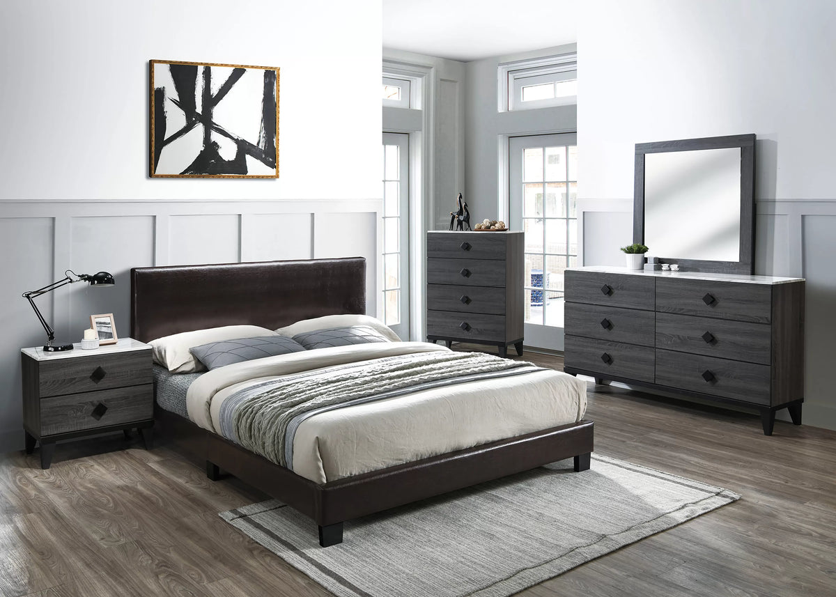 Poundex Queen Bed - F9211Q