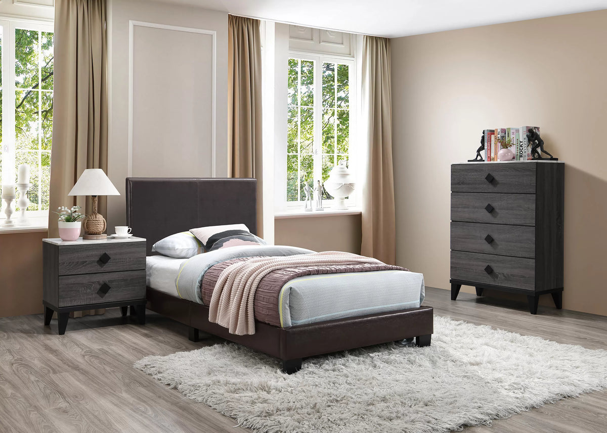 Poundex Twin Bed - F9211T
