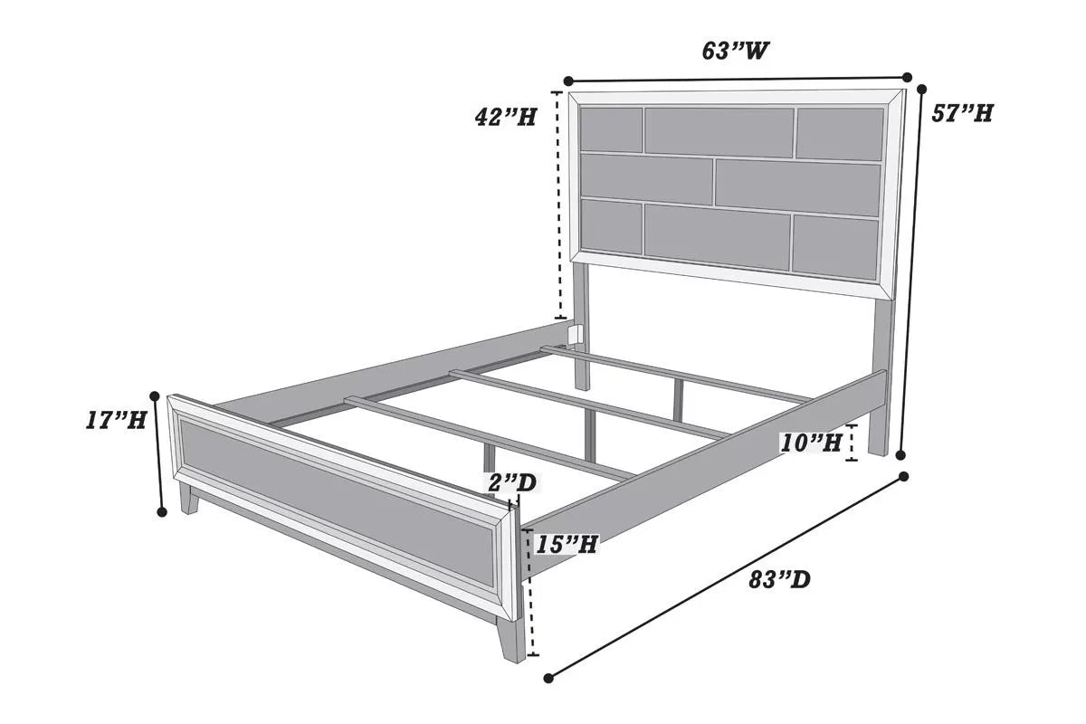 Poundex Queen Bed - F9396Q
