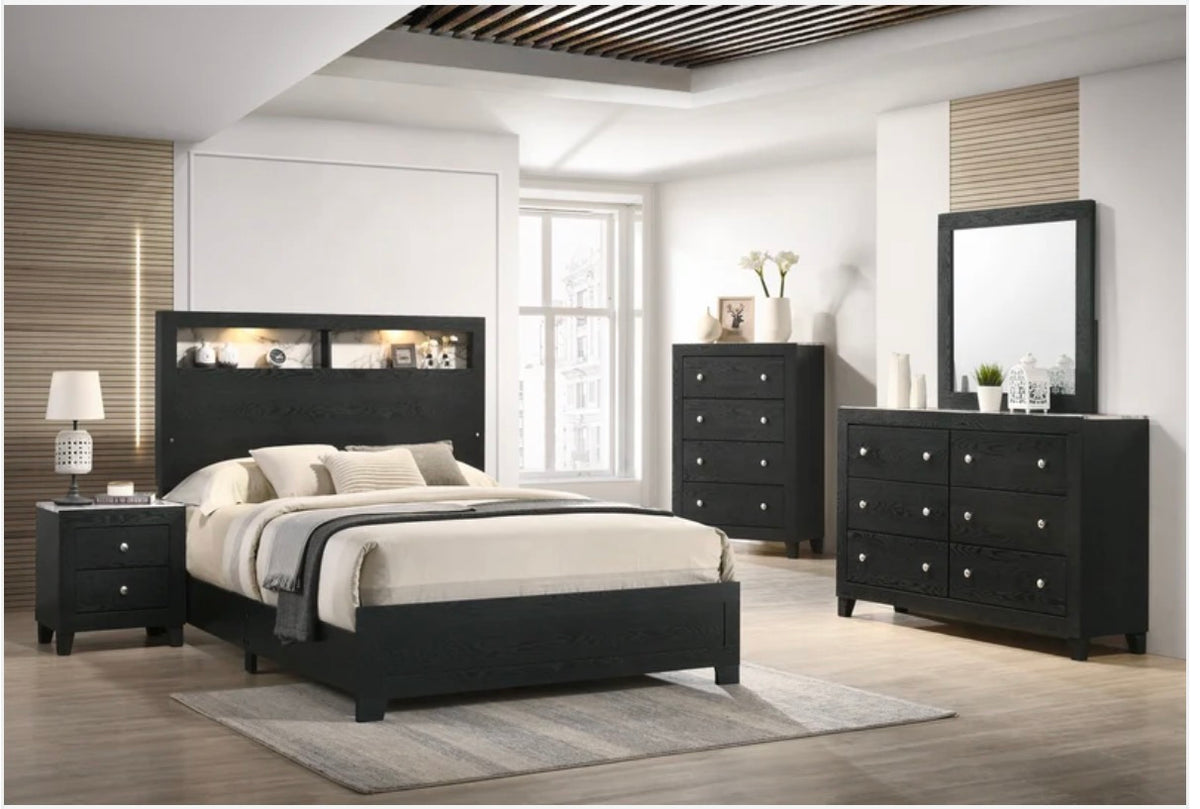 Cadence Black Queen Bedroom Set