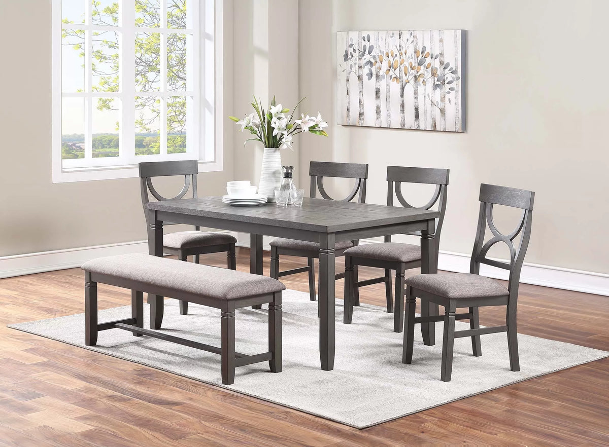 Gray Farmhouse Dining Set