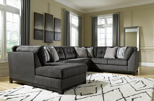 Reidshire Charcoal Gray Sectional